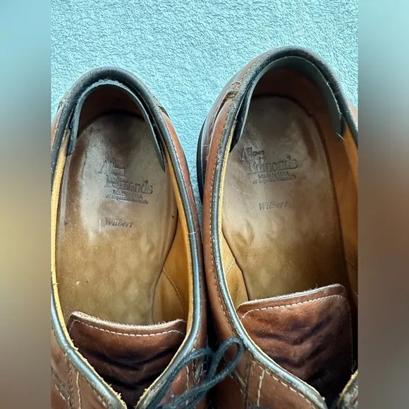 Allen Edmonds &quot;Wilbert&quot; Split Toe Blucher Men’s‎ Oxford dress shoes 10 EEE