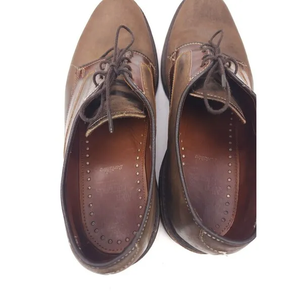 Allen Edmonds Berkshire Oxford Dress Shoes Mens Size 10.5 D Brown Leather USA