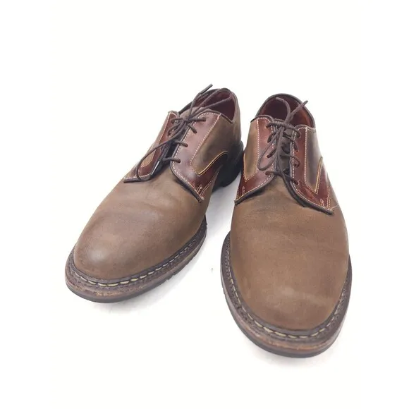 Allen Edmonds Berkshire Oxford Dress Shoes Mens Size 10.5 D Brown Leather USA