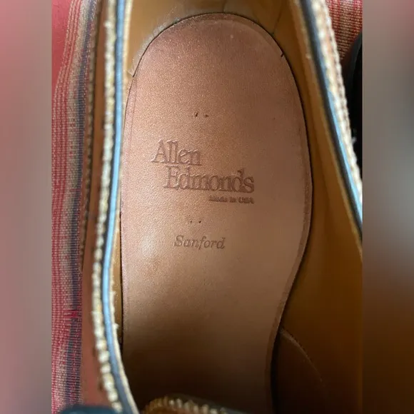 Allen Edmonds Made in USA Sanford Cap Toe in Saddle Brown Size 13 A