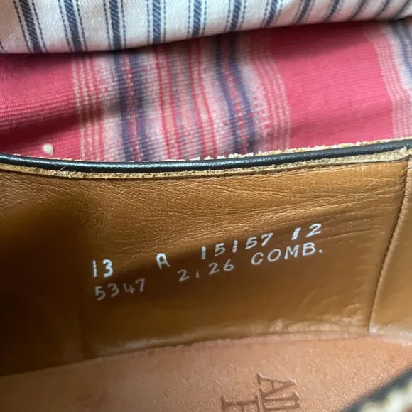 Allen Edmonds Made in USA Sanford Cap Toe in Saddle Brown Size 13 A
