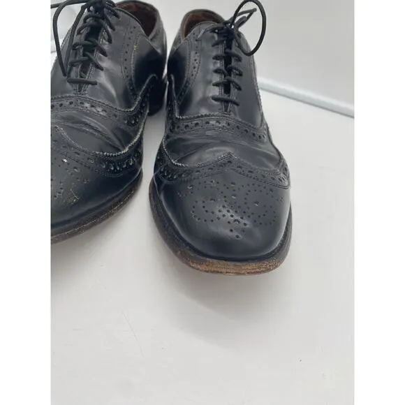 Allen Edmonds McAllister Wingtip Oxford Black Leather‎ Mens Dress Shoes 10.5 C