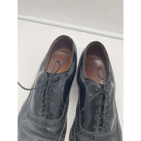 Allen Edmonds McAllister Wingtip Oxford Black Leather‎ Mens Dress Shoes 10.5 C