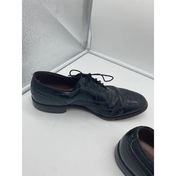 Allen Edmonds McAllister Wingtip Oxford Black Leather‎ Mens Dress Shoes 10.5 C