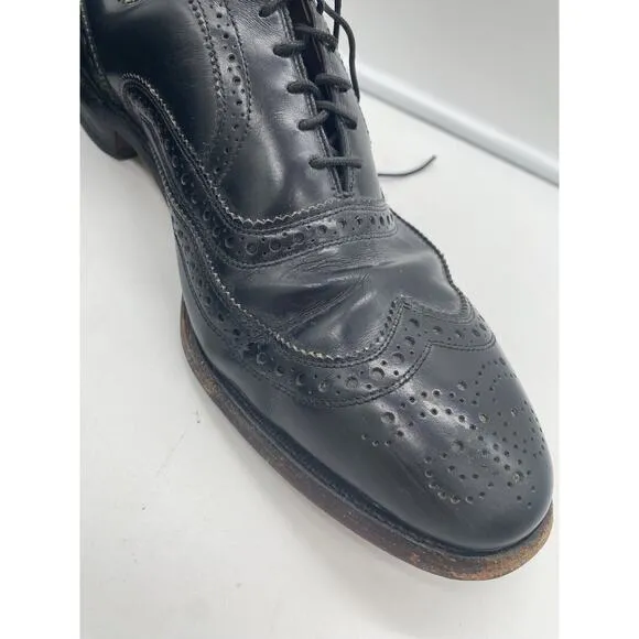 Allen Edmonds McAllister Wingtip Oxford Black Leather‎ Mens Dress Shoes 10.5 C
