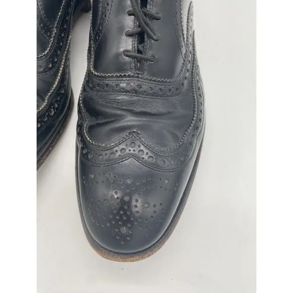 Allen Edmonds McAllister Wingtip Oxford Black Leather‎ Mens Dress Shoes 10.5 C