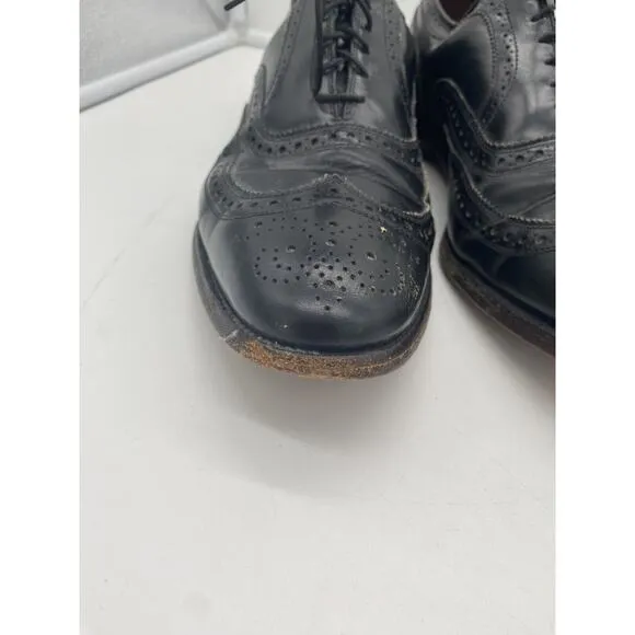 Allen Edmonds McAllister Wingtip Oxford Black Leather‎ Mens Dress Shoes 10.5 C