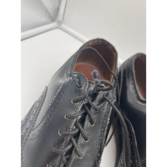 Allen Edmonds McAllister Wingtip Oxford Black Leather‎ Mens Dress Shoes 10.5 C