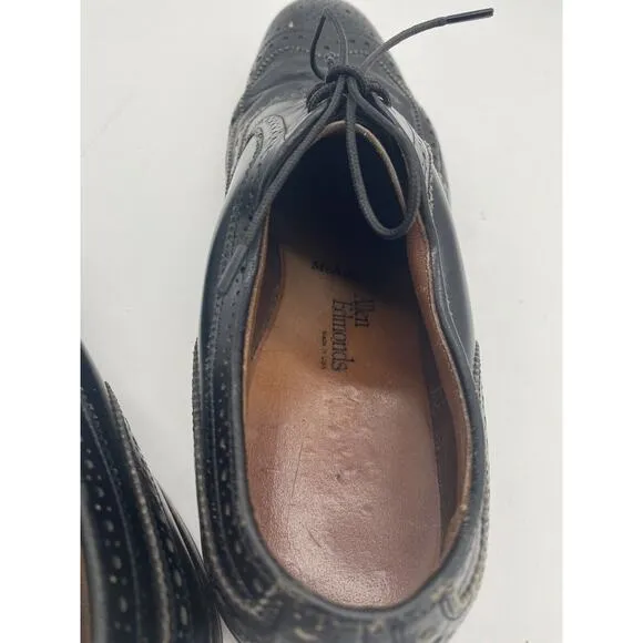 Allen Edmonds McAllister Wingtip Oxford Black Leather‎ Mens Dress Shoes 10.5 C