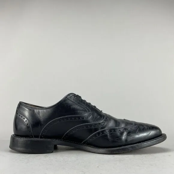 Allen Edmonds McClain Men’s Size 8.5 D Wingtip Dress Shoes Black Leather Casual