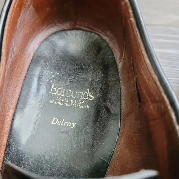 Allen Edmonds Mens Delray Leather Split Toe Oxfords Black Size 13 9564 Shoes