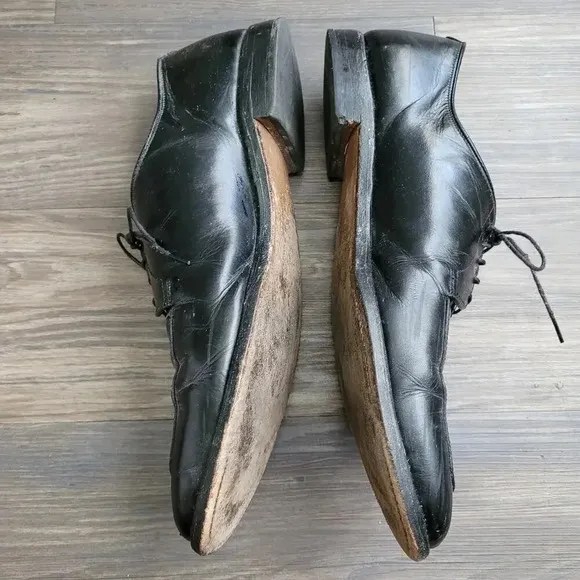 Allen Edmonds Mens Delray Leather Split Toe Oxfords Black Size 13 9564 Shoes