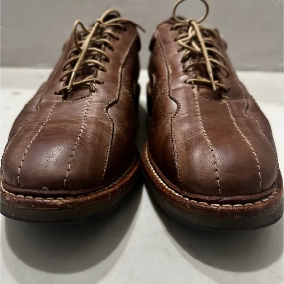 Allen Edmonds Voyager Walking Casual Shoes Walnut Color Distressed Leather 9.5D