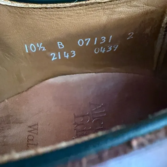 Allen Edmonds Walton Split Toe Dress Shoes Men’s 10.5 B Chili Burnished …