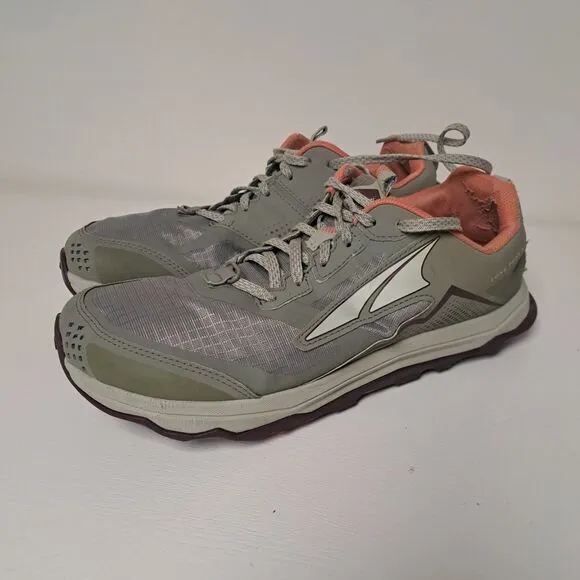 Altra Lone Peak 5 Trail Running Shoes Mens 11.5 Tan Khaki Hiking