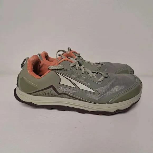 Altra Lone Peak 5 Trail Running Shoes Mens 11.5 Tan Khaki Hiking