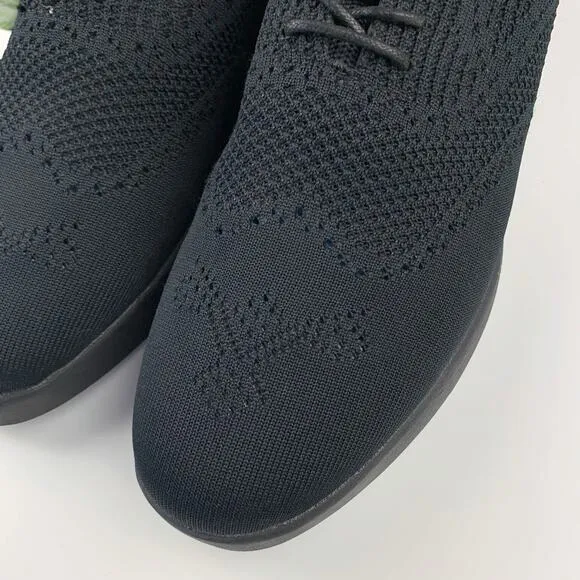 &amp;Collar Summit Performance Dress Shoes Black Knit Sneaker Style Men's 10