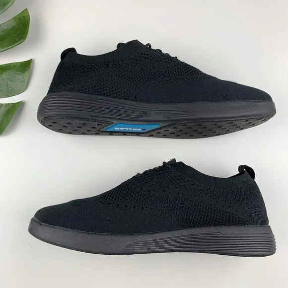 &amp;Collar Summit Performance Dress Shoes Black Knit Sneaker Style Men's 10