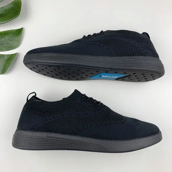 &amp;Collar Summit Performance Dress Shoes Black Knit Sneaker Style Men's 10