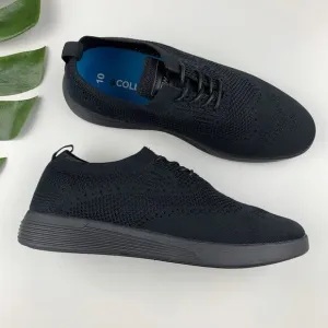 &amp;Collar Summit Performance Dress Shoes Black Knit Sneaker Style Men's 10