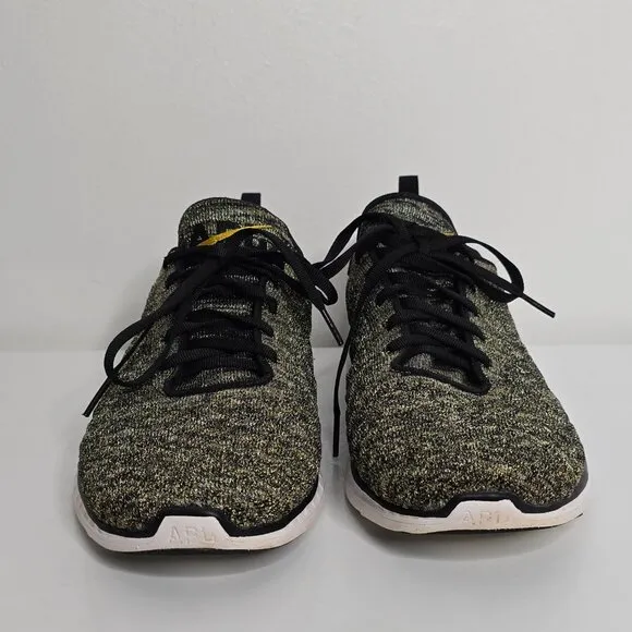 APL Men’s Shoes 11 Athletic Propulsion Labs Black Gold Techloom Phantom Sneakers