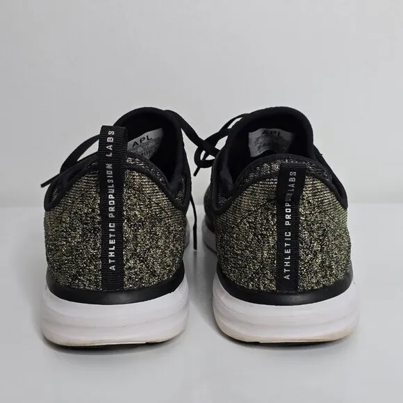 APL Men’s Shoes 11 Athletic Propulsion Labs Black Gold Techloom Phantom Sneakers