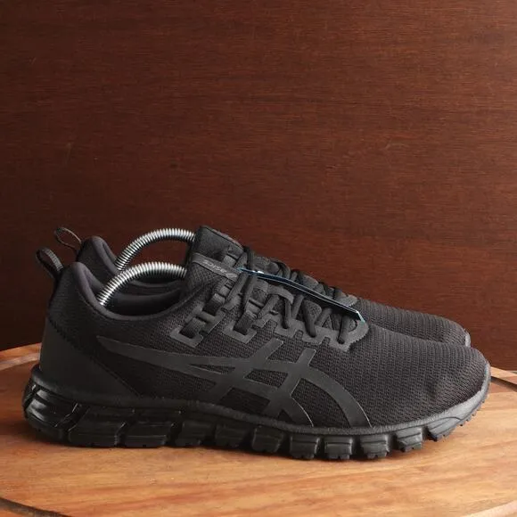 Asics Sneakers Mens SZ 11 Triple Black Gel Quantum 90 Athletic Running Shoes NWT