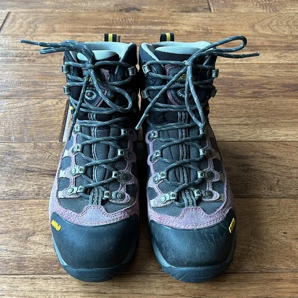 Asolo Stynger GTX Waterproof Hiking Boots Purple Suede Black Women's Size 8.5