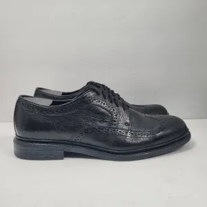 Aston Grey Men's Black Leather Wingtip Oxford Dress Shoes Size 10.5