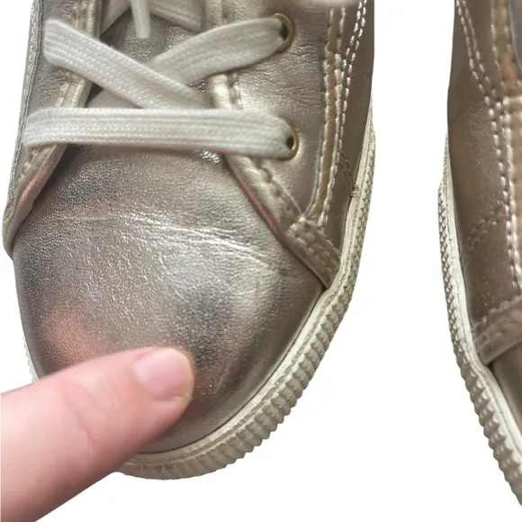 Authentic Coach Women's Gold Sneakers Size EUR 39.5 US 9B