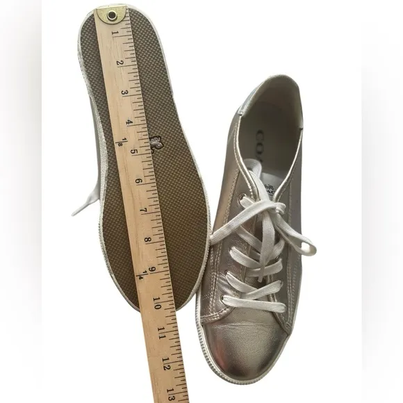 Authentic Coach Women's Gold Sneakers Size EUR 39.5 US 9B