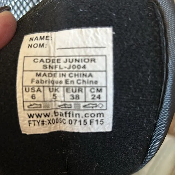 BAFFIN Cadee Junior ... Girls Snow Boots Size 6
