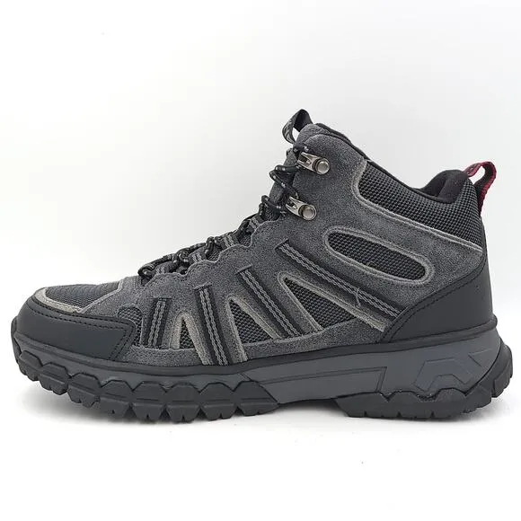 Bass Outdoor Men Hiking boots Peak Hiker 2 Mid Size US 9.5M Grey Suede Mesh