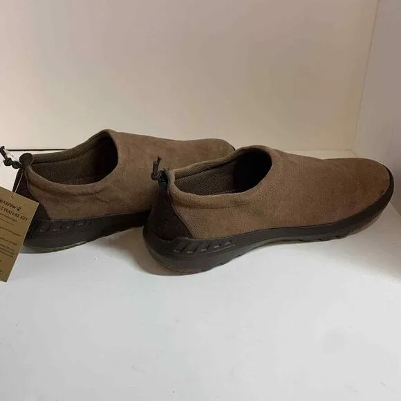 Bearpaw Men's NeverWet Slip-On Shoes Cow Suede Upper Mesh Lining Brown Size 10‎