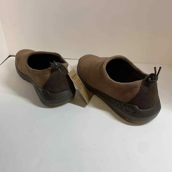 Bearpaw Men's NeverWet Slip-On Shoes Cow Suede Upper Mesh Lining Brown Size 10‎