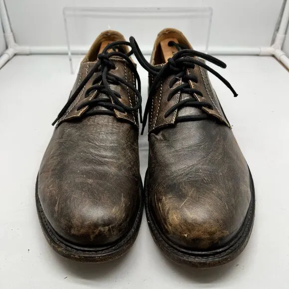 Bed Stu Shoes Mens 11.5 Derby Leather Distressed Brown Dress