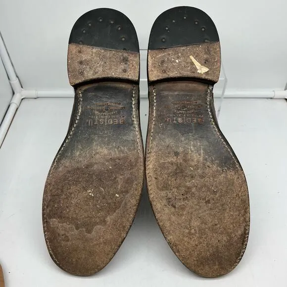 Bed Stu Shoes Mens 11.5 Derby Leather Distressed Brown Dress