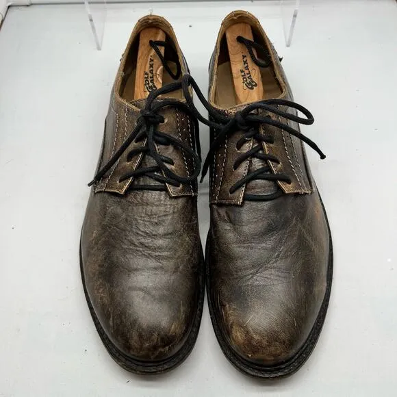 Bed Stu Shoes Mens 11.5 Derby Leather Distressed Brown Dress