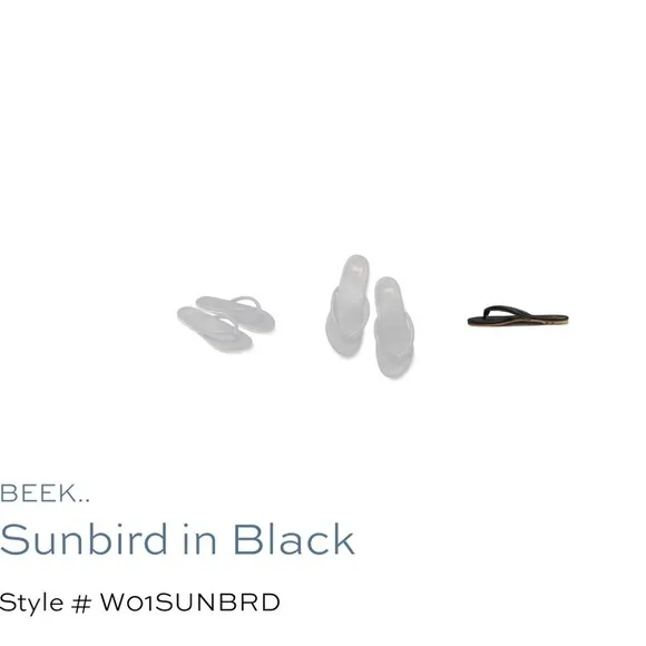 Beek Sunbird Sandals NWOT