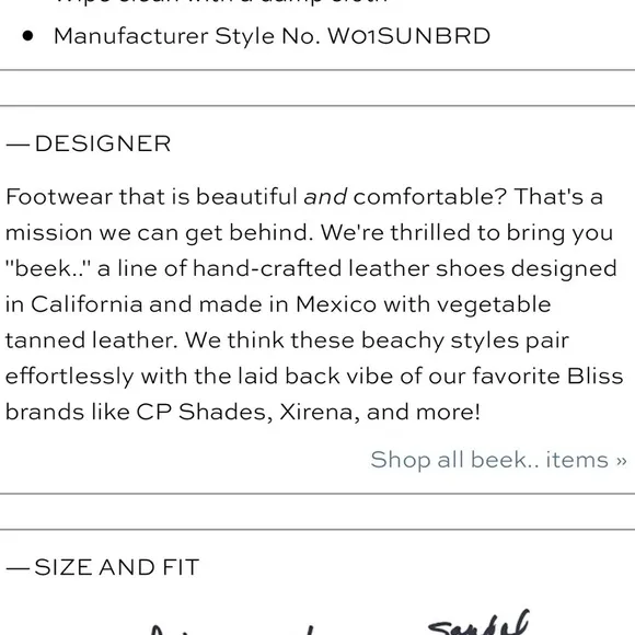 Beek Sunbird Sandals NWOT