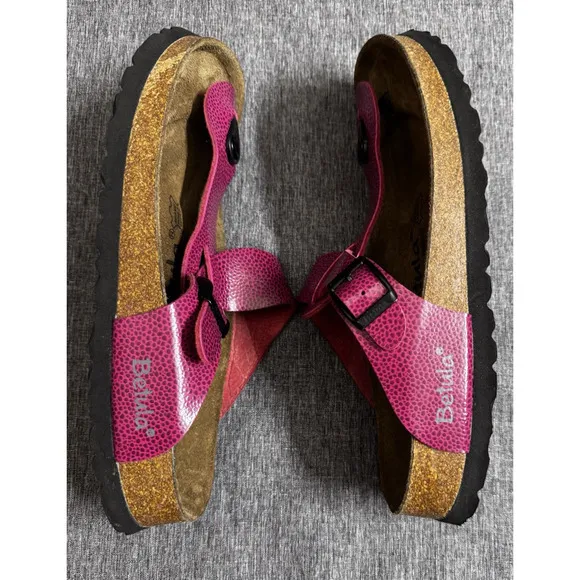 Betula by Birkenstock Sandals Fuchsia Polka Dots Size Us 8