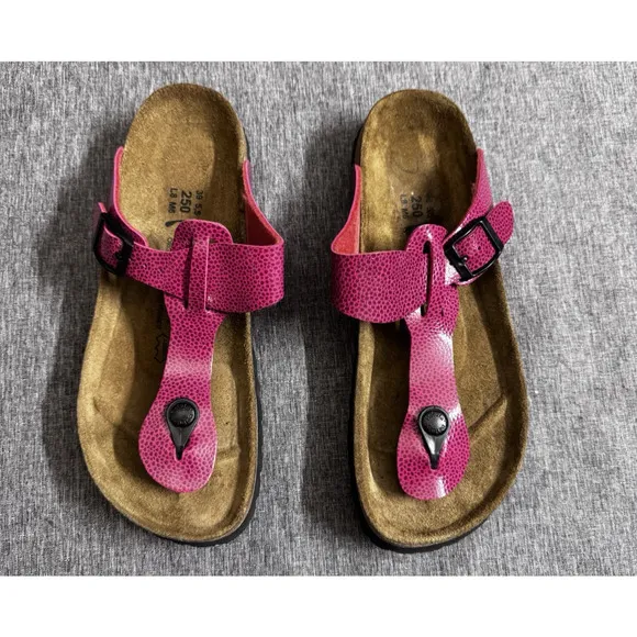 Betula by Birkenstock Sandals Fuchsia Polka Dots Size Us 8