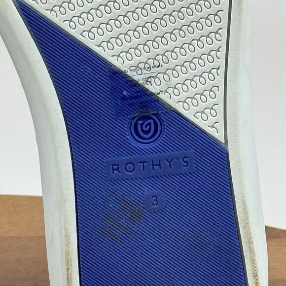 Big Kids Rothys The Original‎ Slip On Navy Blue Casual Sneakers Shoes Size 3 Y