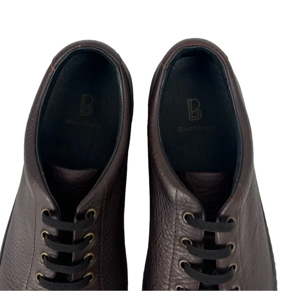 Birchbury Bramfords Mens US Size 13 Brown Leather Shoes Sneakers EU 46 NWOB NEW