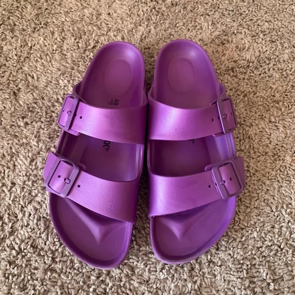 Birkenstock Arizona Eva Pumpkin Sandals Purple Size 40 Size 7-7.5