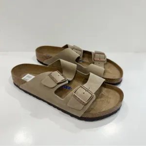 Birkenstock Arizona Softbed Natural Oiled Leather Men’s Sandals- Tobacco Brown