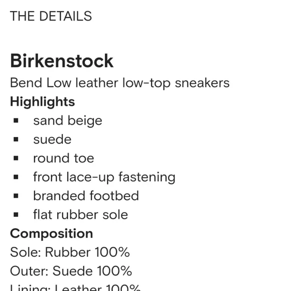 Birkenstock Bend Low Suede Leather Sneakers Shoes
