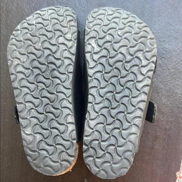Birkenstock Black Sandals with Contoured Footbed and Adjustable Straps Zize 8