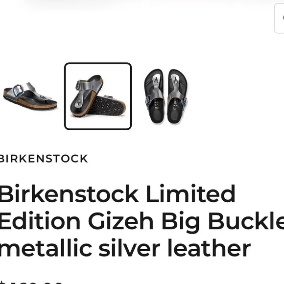 Birkenstock metalic sandals