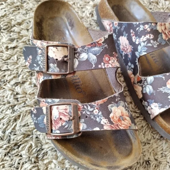 Birkenstock papillio floral Arizona sandals sz 5